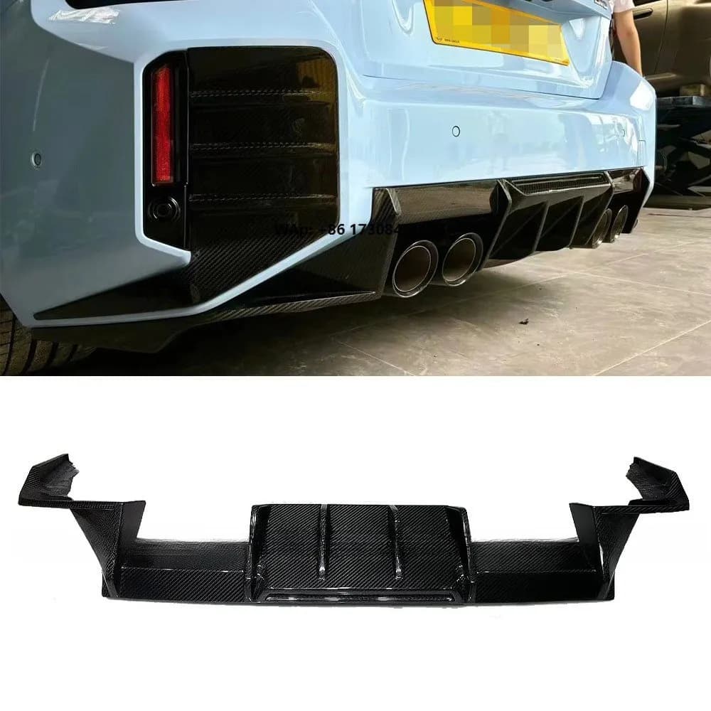 Dry Carbon Fiber R44 Style Rear Bumper Diffuser Auto Parts Upgrade for 2023 M2 G87 Rear Diffuser