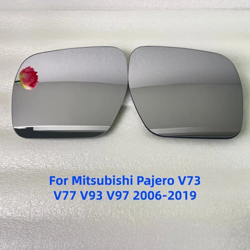 Heated Side Rearview Mirror Glass For Mitsubishi Pajero V73 V77 V93 V97 2006‑2019 Left Right Replacement Car Mirror Lens Auto Ac