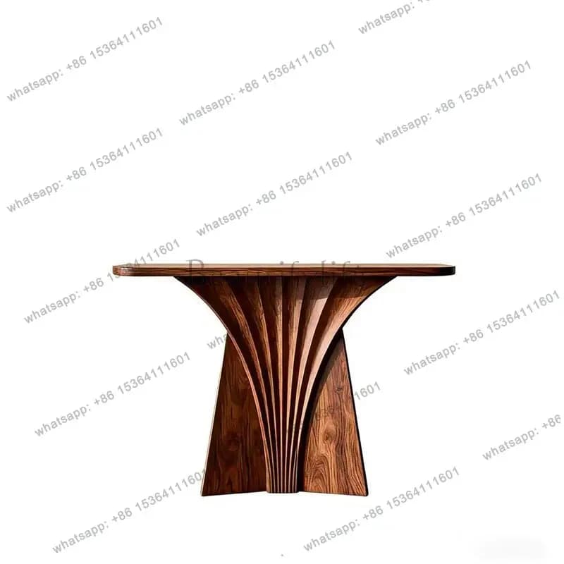 New Chinese-style North American black walnut entrance table Light luxury entrance door entrance table Simple and modern