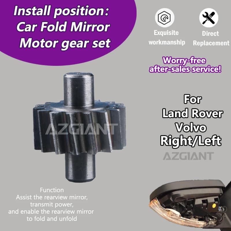 Car Fold Mirror 15T metal gears Universal For Volvo C70 XC70 II  MK2/Land Rover Range Rover Evoque L405  L538 Freelander 2 L359