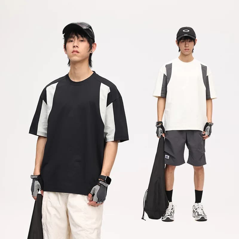 Man Short Sleeve T-shirt 2026 Summer Men Raglan Sleeve Short Sleeve T Shirt Quick Dry Breathable Cool Loose Crew Neck Basic Top