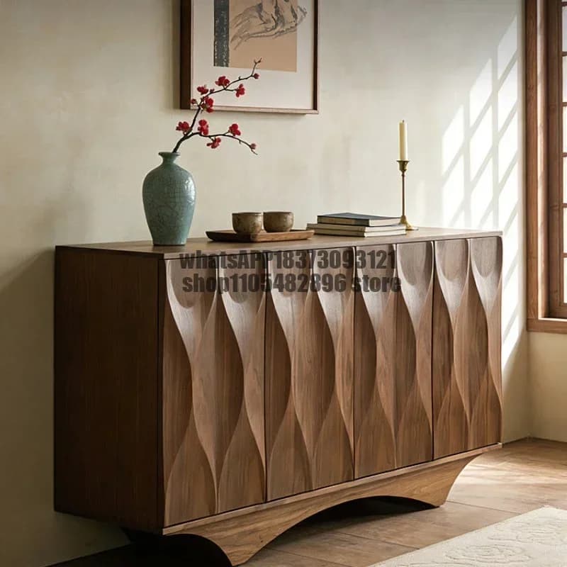 Medieval style living room locker storage bedroom storage partition cabinet