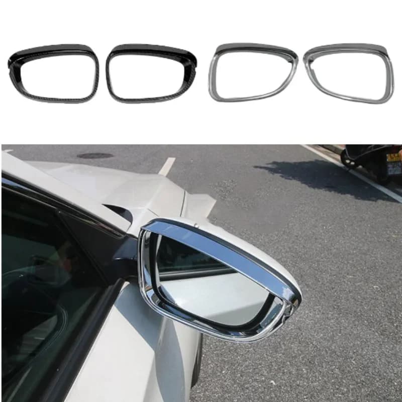 Car Rear View Side Glass ABS Eyebrow Mirror Trim Frame Rain Shield Sun Visor For Honda Accord 10th 2018 2019 2020 2021 2022