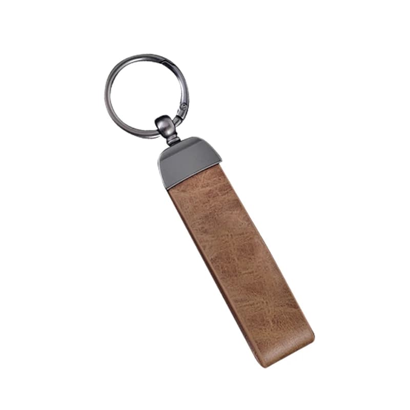 PU Leather Anti-loss Keychain Personalized Text Key Ring Gift For Men Women Businese Car Key Chain Auto Interior Accessories