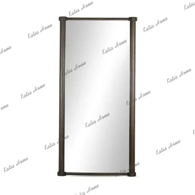 American Retro Furniture Living Room Bedroom Rectangle Full-Length Mirror Simple High Definition Dressing Mirror Customization