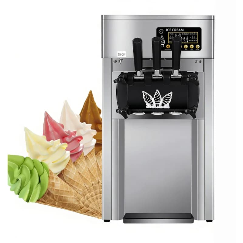 Single Nozzle Commercial Soft Serve Ice Cream Vending Machine