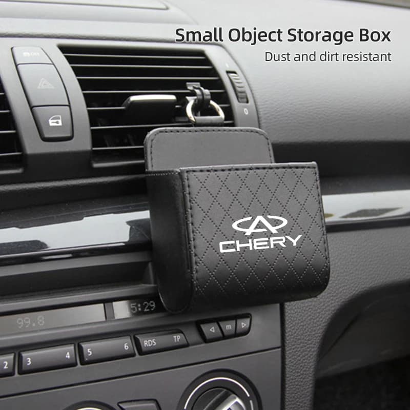 Car Air Outlet Storage Hanging Box Small Object Organizer Case For Chery Tiggo 5 2 3 7 8 5X PRO 3X QQ Fulwin Arrizo A1 A3 A5 T11