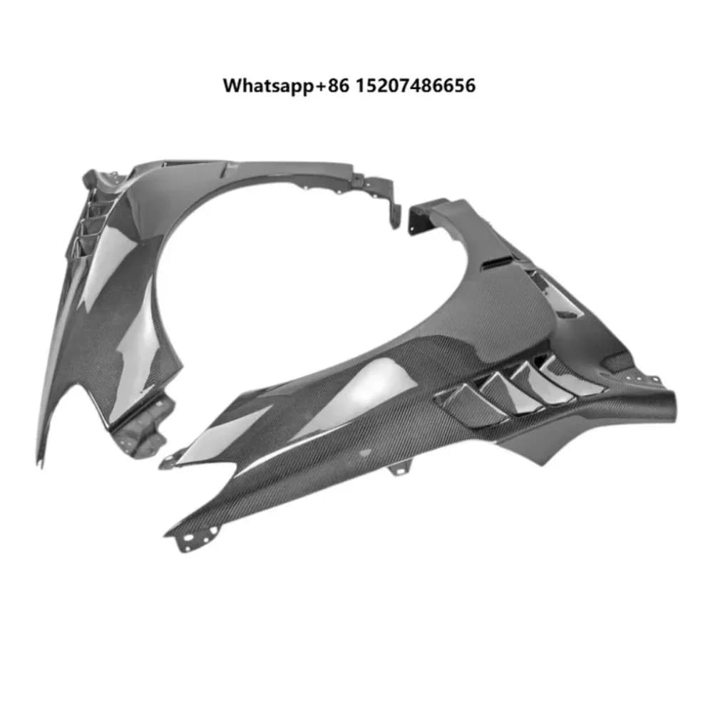 Racing 001 Style Carbon Fiber Front and Side Fenders with Vents Fit for WRX STI 2014+ Cars