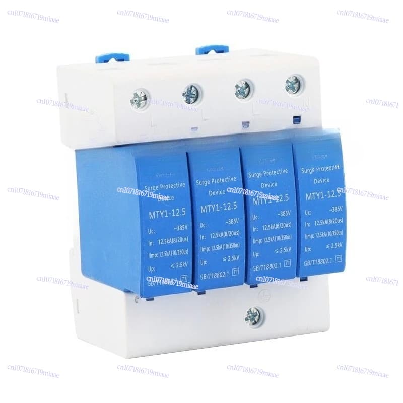 Level 1 Surge Protector 12.5KA Household Level 1 Lightning Protection Switch Three-Phase Surge Protector