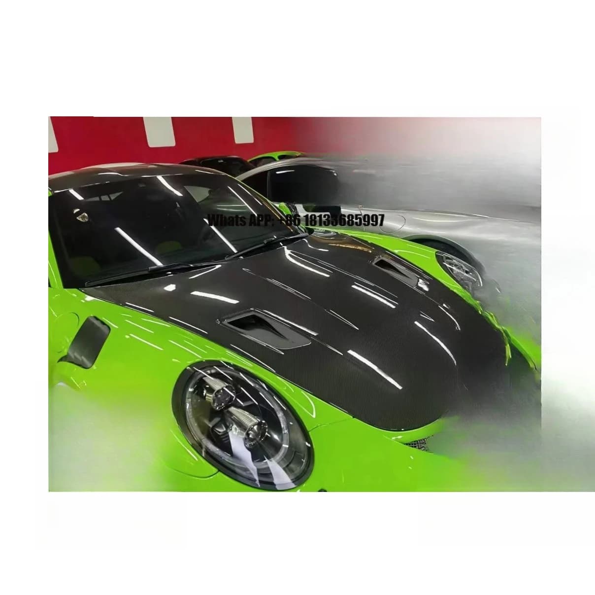 XLstyling Car Dry Carbon GT3 Bonnet Hood for Porsche 911 991
