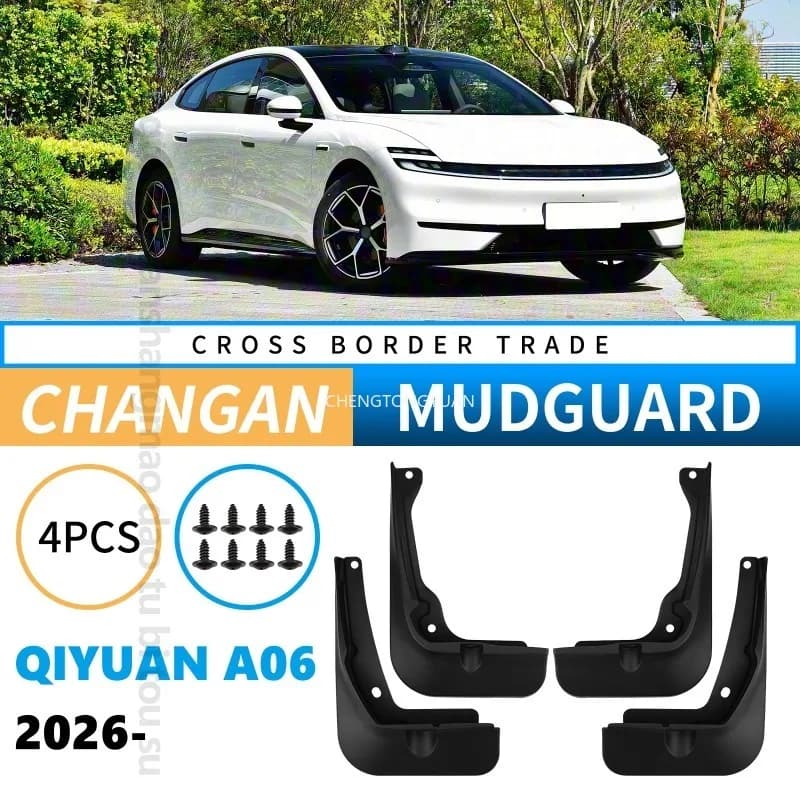 Mudguards Fenders for CHANGAN Qiyuan A06 2026 Black ABS Automotive Tire Accessories Car Exterior Decor Protective Parts