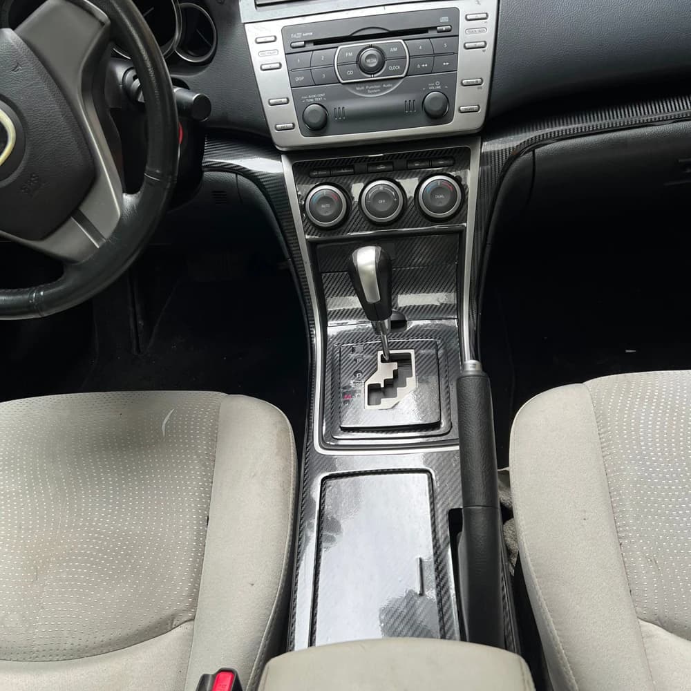 Car-Styling Carbon Fiber Car Interior Center Console Color Change Molding Sticker Decals for Mazda 6 GH 2008-2012