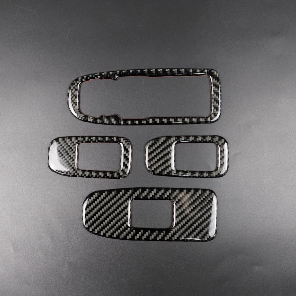 For Cadillac XT5 2016-2025 XT6 2020-2025 Carbon Fiber Window Control Panel Car Interior Accessories Decorations Stickers