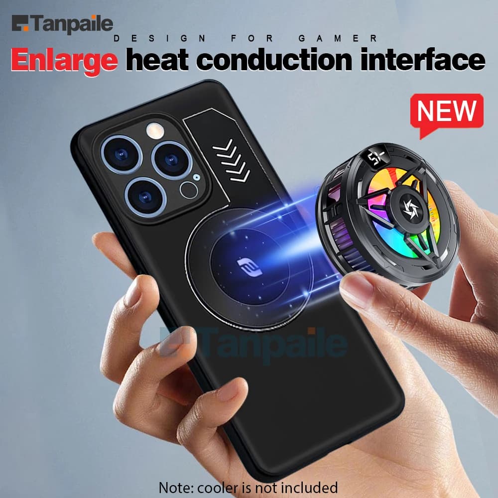 Cooling Case for iphone 16 Pro Max Plus 16e 15 14 13 12 Mini 11 XR XS S 7 8 SE Case Soft Silicone Shockproof Gaming Funda