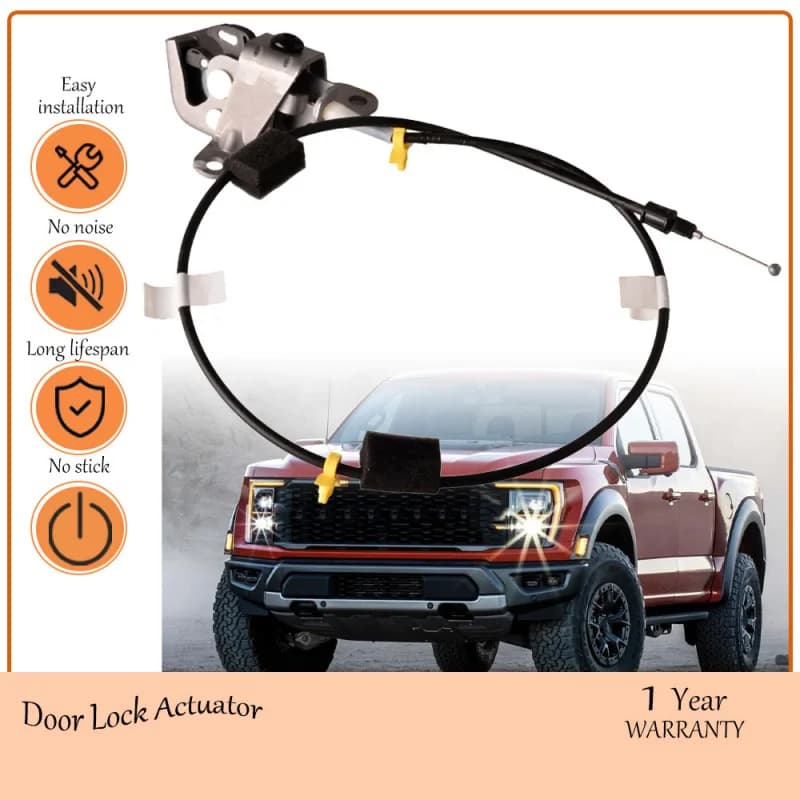 Car Door Lock Latch Actuator with Cable For Ford Vehicles - For F-150 F150 2009-2014,oem 9L3Z-18264A00-B,9L3Z18264A00B