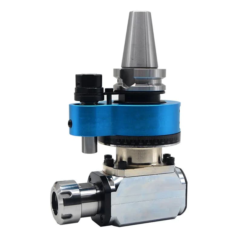 90 Degree CNC Angle Head Horizontal Milling Head CAT HSK BT50 20CrMnTi/40Cr Material 0.02mm Precision