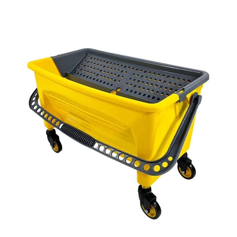 Rectangle mop bucket with wheel Square bucket  Thickened plastic bucket Mopping floor Household cleaning