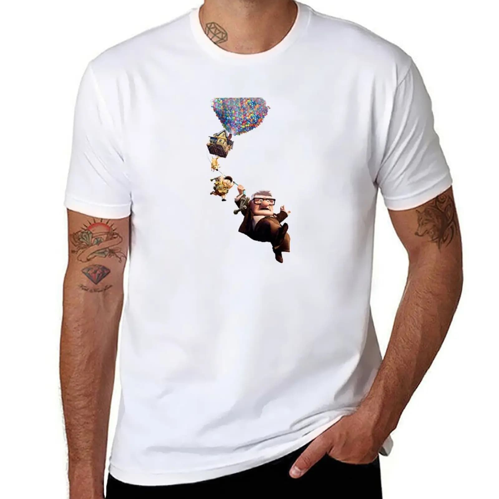 clipart up movie T-Shirt t shirts for man graphic tees funny t shirts dark humor T-Shirt