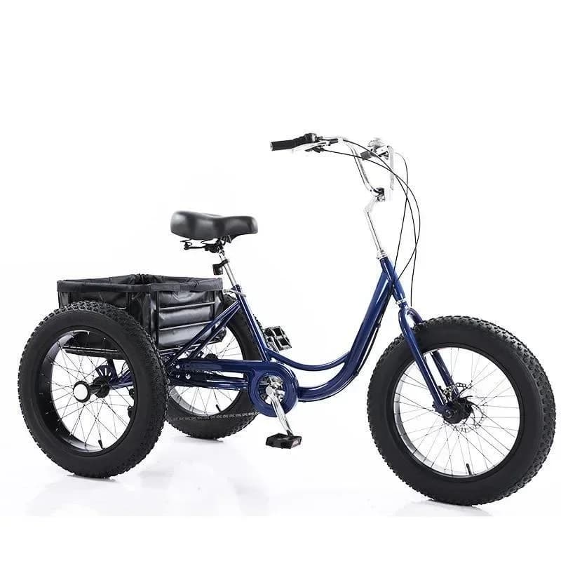 20-Inch 7-speed tricycle, human-pedal snowmobile