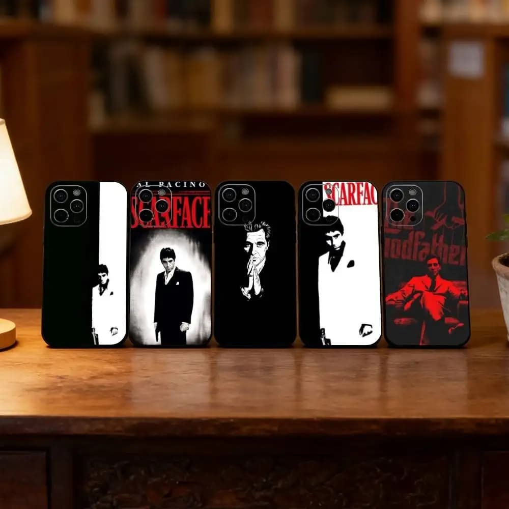 Michael Corleone Phone Case For iPhone 17, 16,15,14,13,12,11 Plus,Pro Max, Others Soft Black Cover