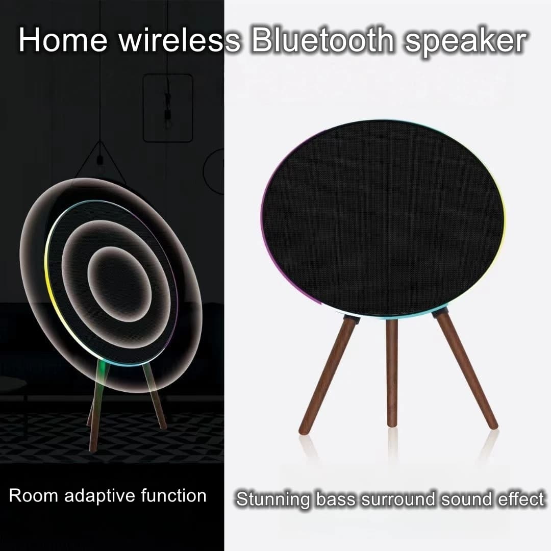D23 Wireless Bluetooth Speaker: Flying Saucer High-Power Subwoofer with Ambient Lighting for Home Living Rooms