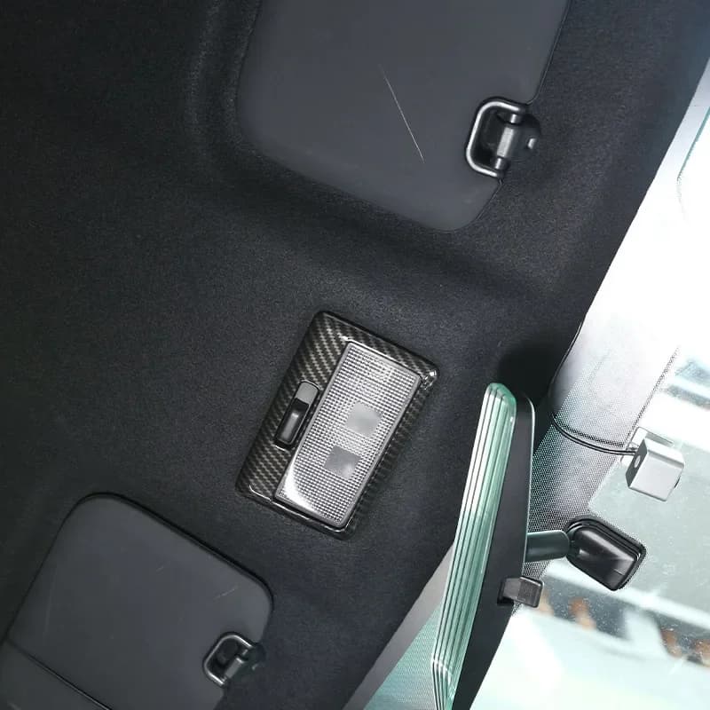 ABS Carbon Fiber/Red Car Front Roof Reading Lamp Decorative Frame Car Accessories Suitable For Toyota 86/Subaru BRZ 2012-2020