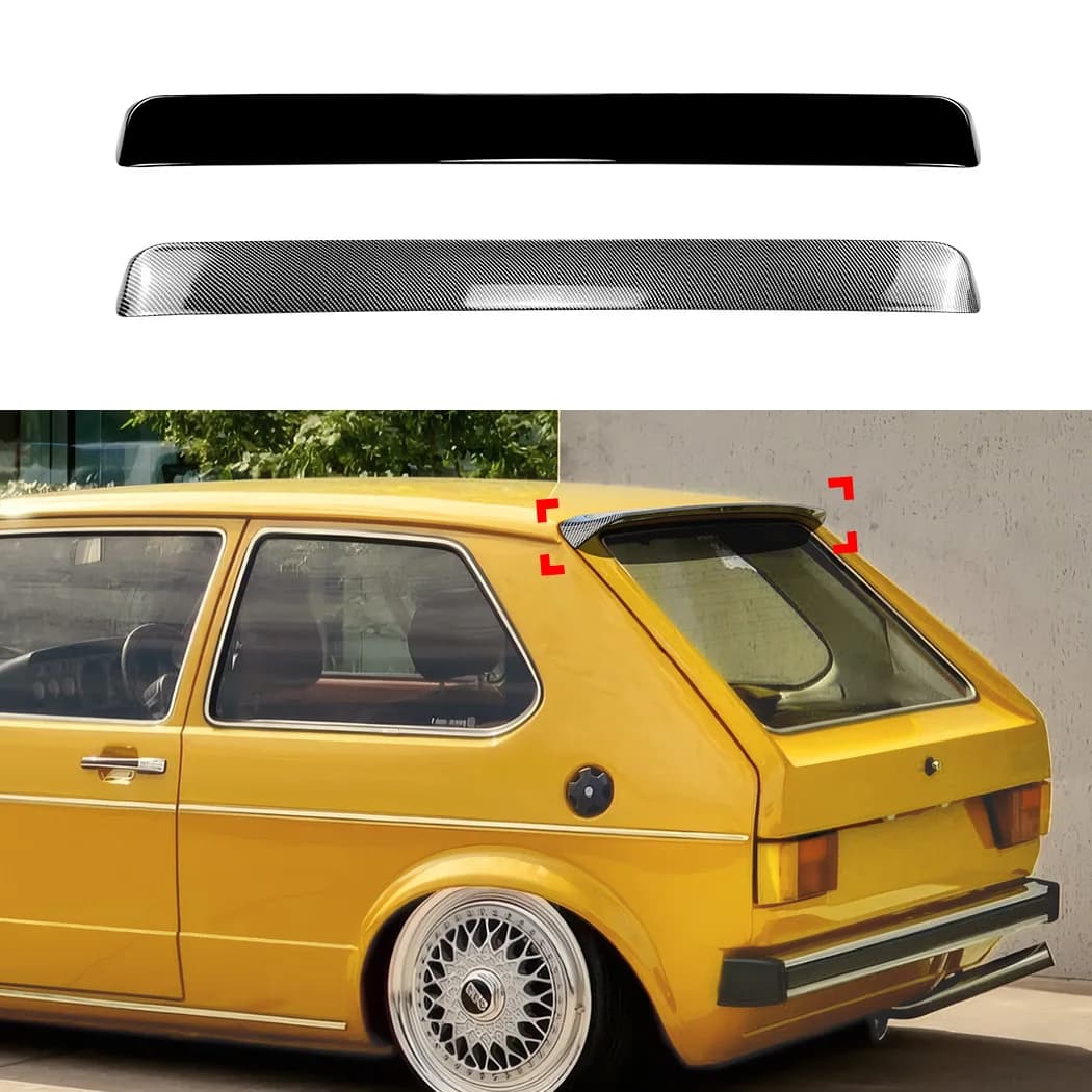 Rear Spoiler For Volkswagen VW Golf 1 MK1 1974-1983 All Model Splitter Rear Roof Caps Tail Wings Cover Trim ABS Body Kits Tuning