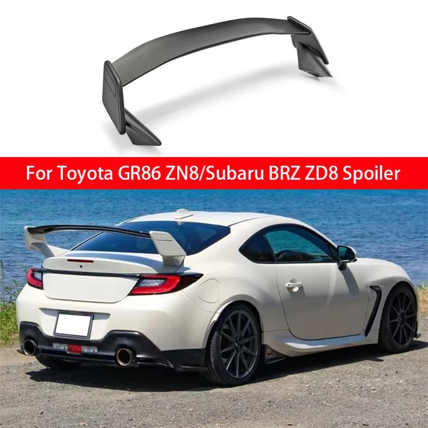 For 2021 2022 2023 2024 Toyota GR86 ZN8 Subaru BRZ ZD8 Trunk Spoiler Glossy Black Exterior Guard Decoration Auto Accessories