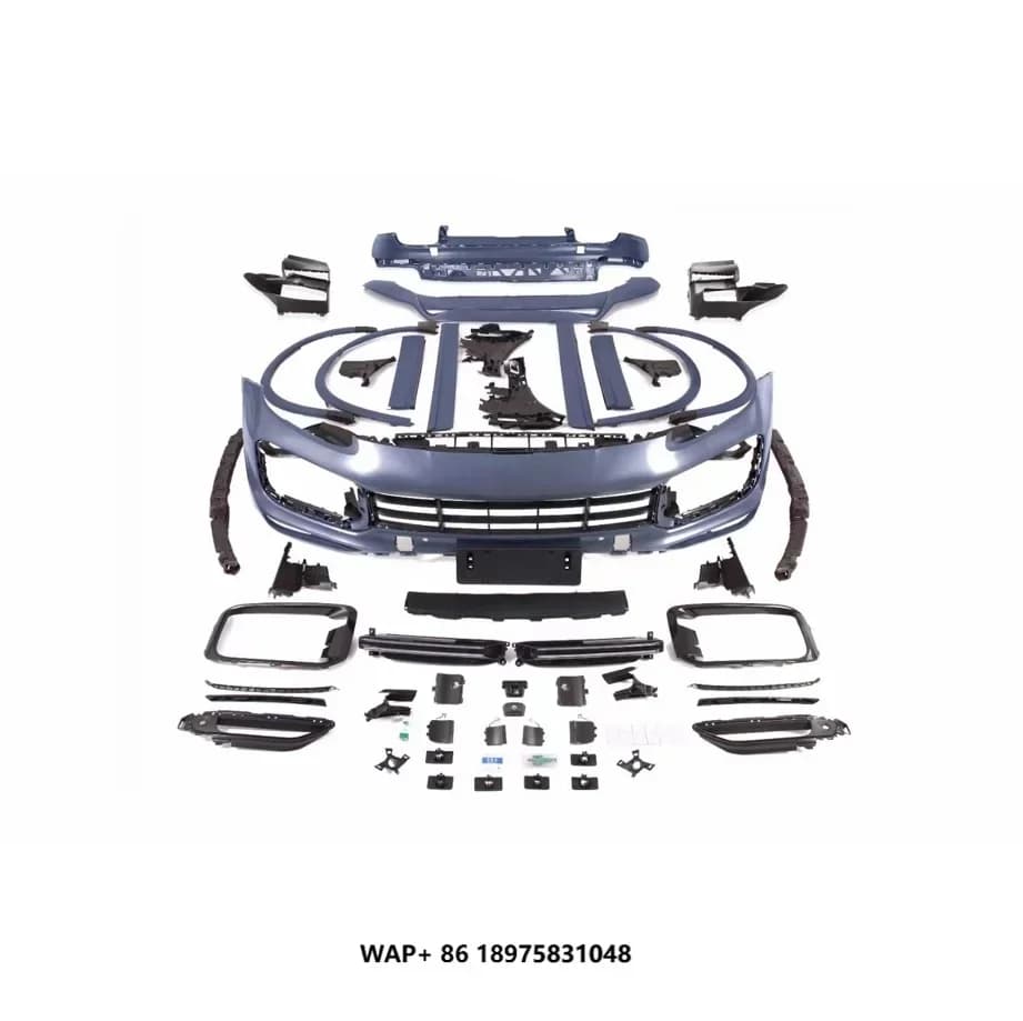 Car Conversion Upgrade Bodykit for Porsche Cayenne 9Y0 9YA 9YB E3 to Turbo Bumper with TKT aero Kits