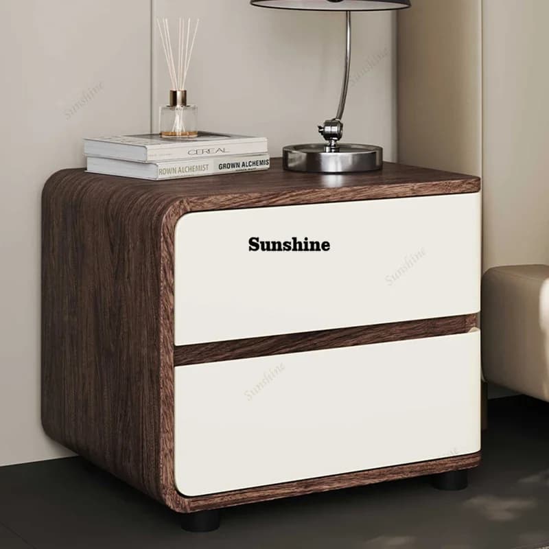 Modern Luxury Bedside Table Space Saving Style Trendy Nightstands Aesthetic Elegant Simple Mesitas De Noche Bedroom FurnitureY