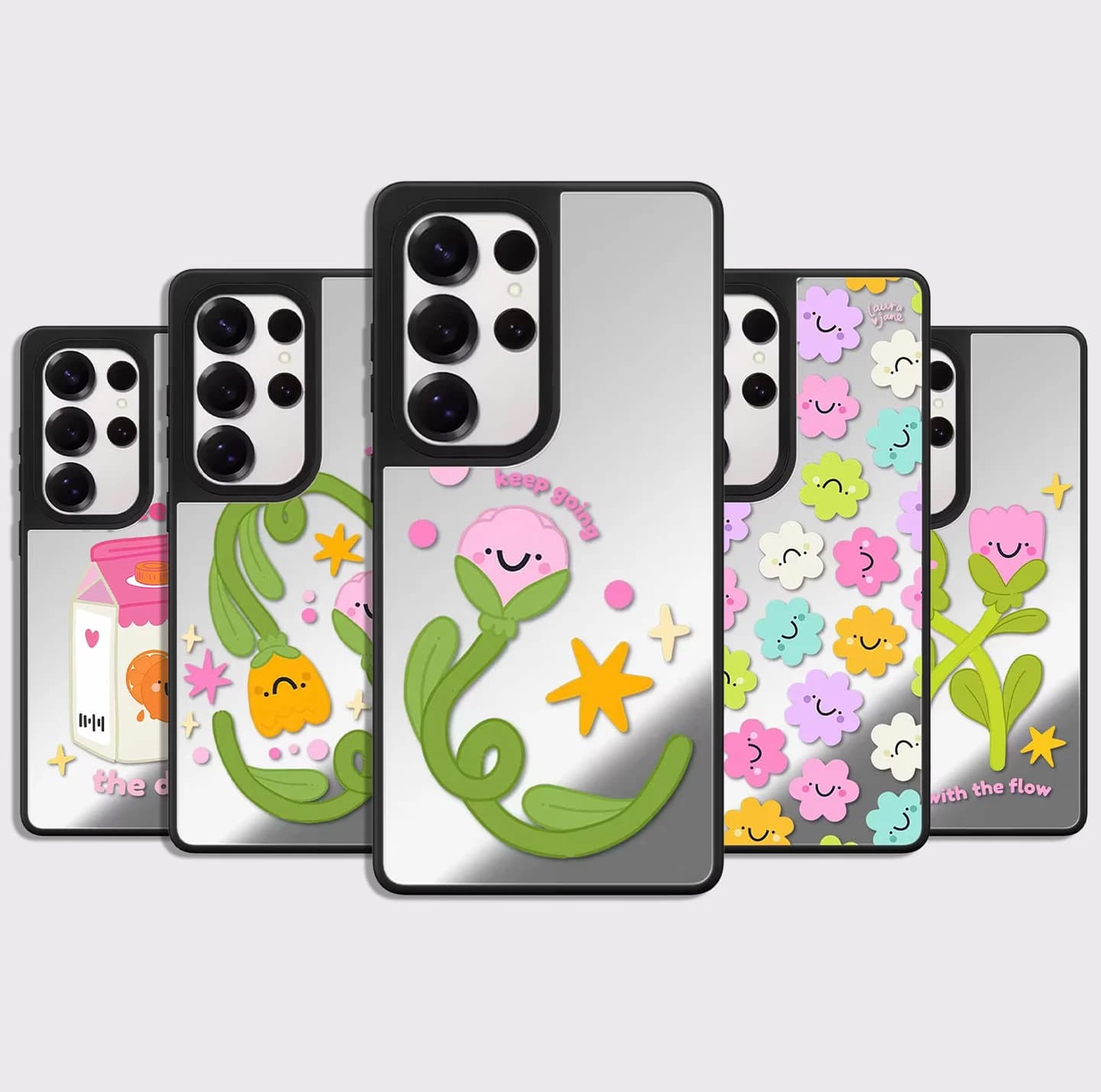 6041120 Mirror Surface Magnetic Phone Cover for Samsung Galaxy S23 S24 S25 S26 Ultra S26+ Plus Case