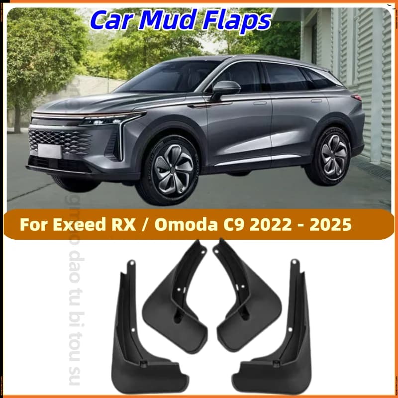 4Pcs Mud Flaps Splash Guards For Exeed RX Omoda 9 C9 2022-2025 Front Rear Fender Mudguards Wheel Protector Car Accessories