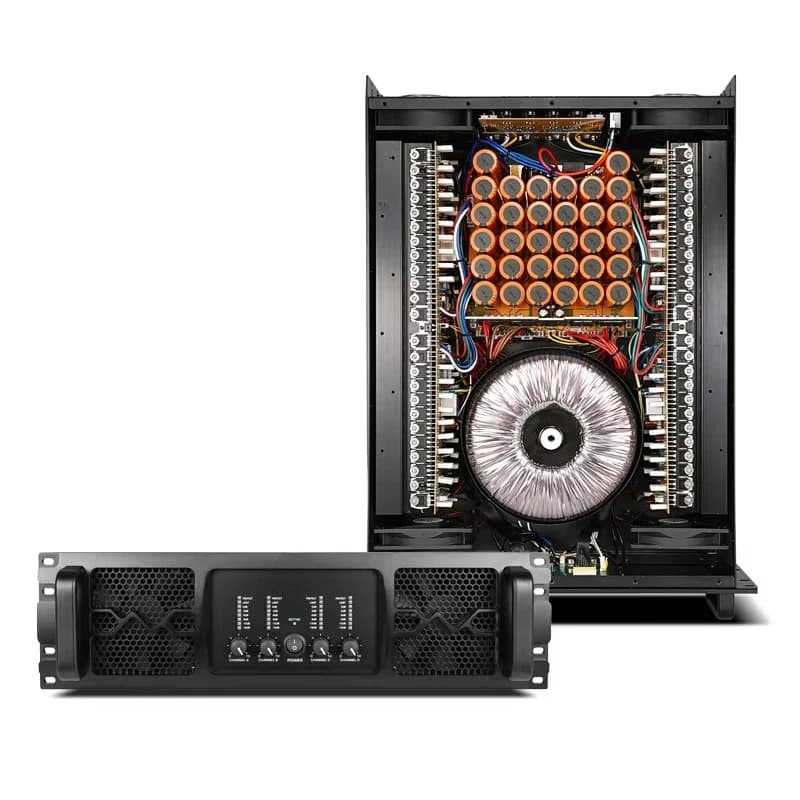 1300W 3U 4-Channel Amplifier Woofer High Power Audio Outdoor Professional Amplifier