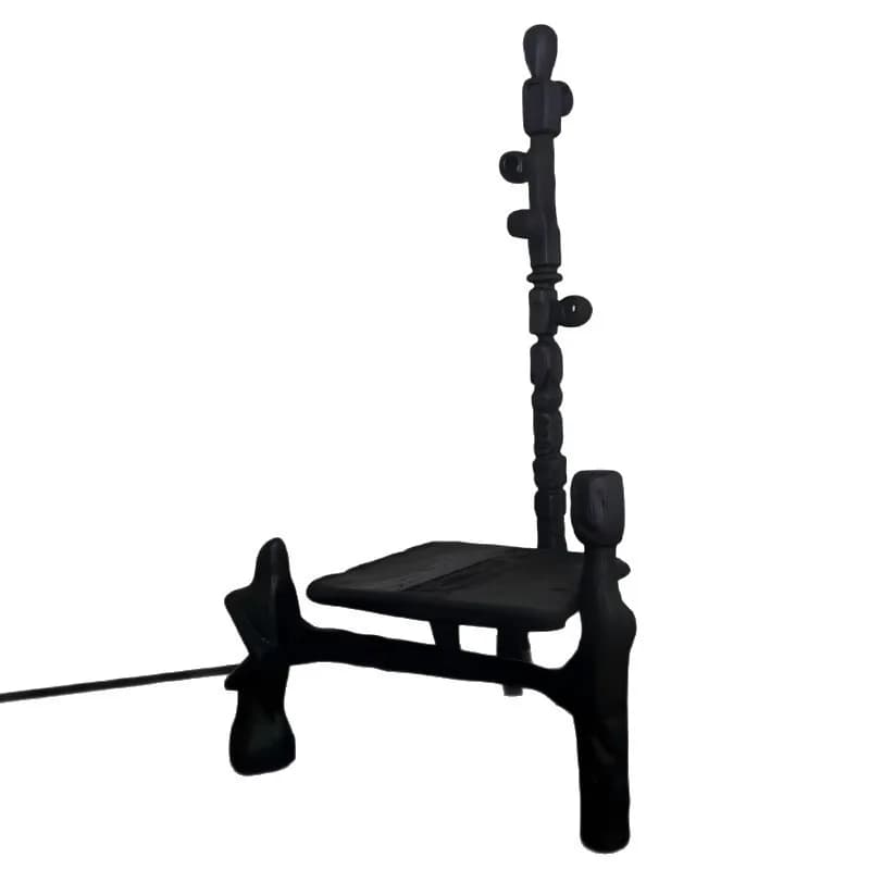 Ash wood solid wood creative designer chair living room art sculpture chair