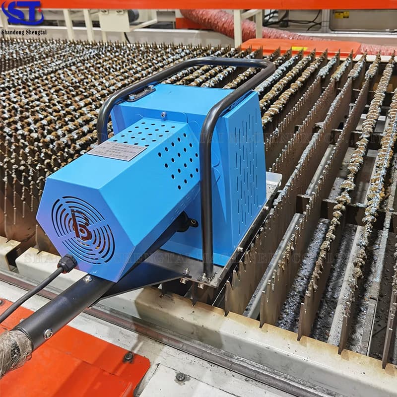 Hand Push Laser Blade Grid Rack Slag Removal Machine Automatic Laser Blade Grid Slag Removal Machine