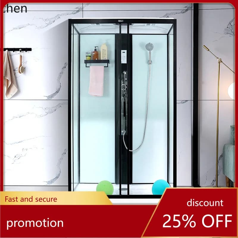 CZ  Integrated Shower Room Rectangular One-piece Integrated Bathroom Glass Mobile Door Toilet Partition Home