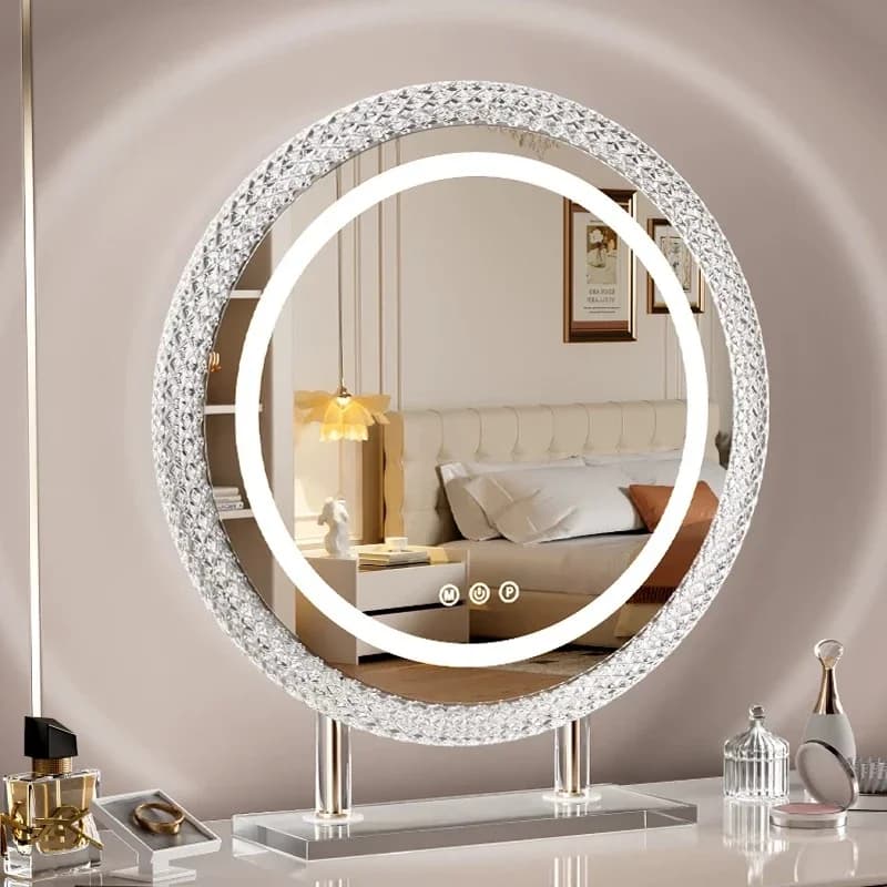 Rotating Compact Mirrors Round Custom Corner Hand Mirrors Makeup Little Espejos De Cuerpo Completo Home Decor Accessories