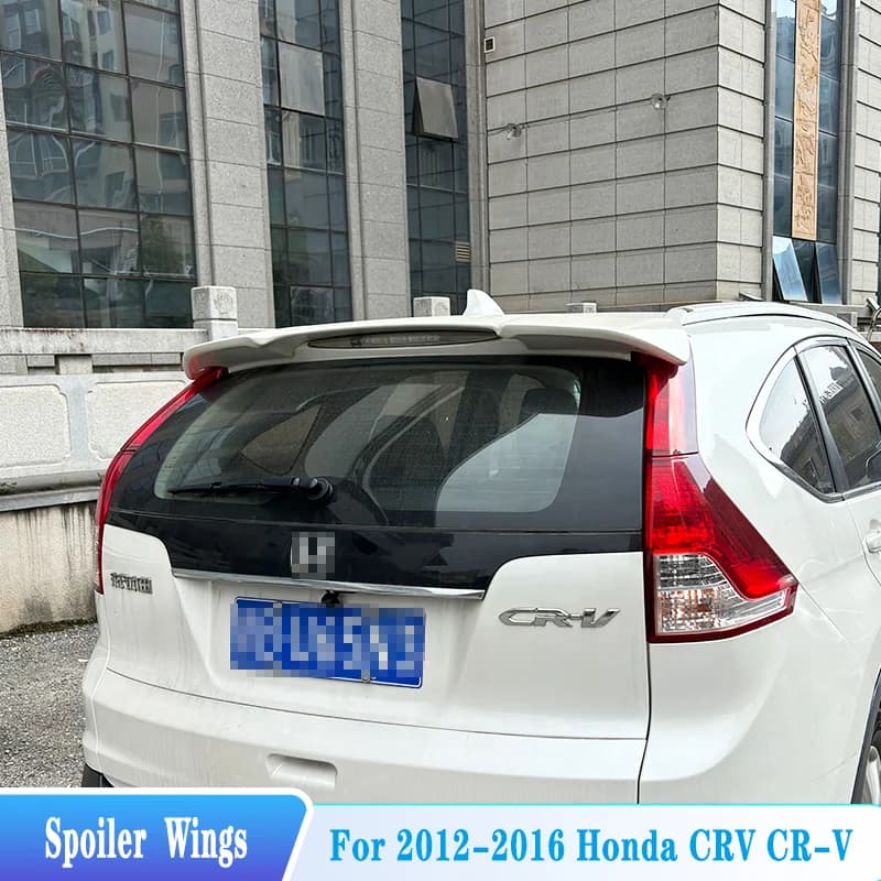 For 2012-2016 Honda CRV CR-V Hatchback Rear Roof Spoiler Tail Fin Wings ABS Plastic Car Exterior Tuning Trim BodyKit Accessories