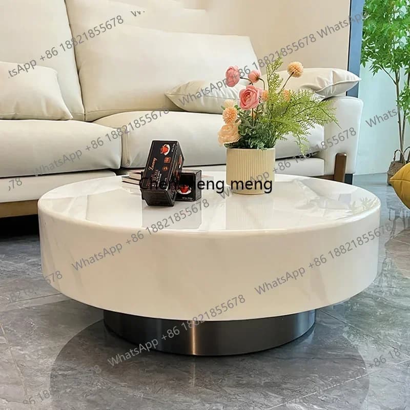 RR Living Room Marble Coffee Table Bedroom Luxury Simple Modern Coffee Table Decorative Industrial Muebles Para El Hogar Furnitu