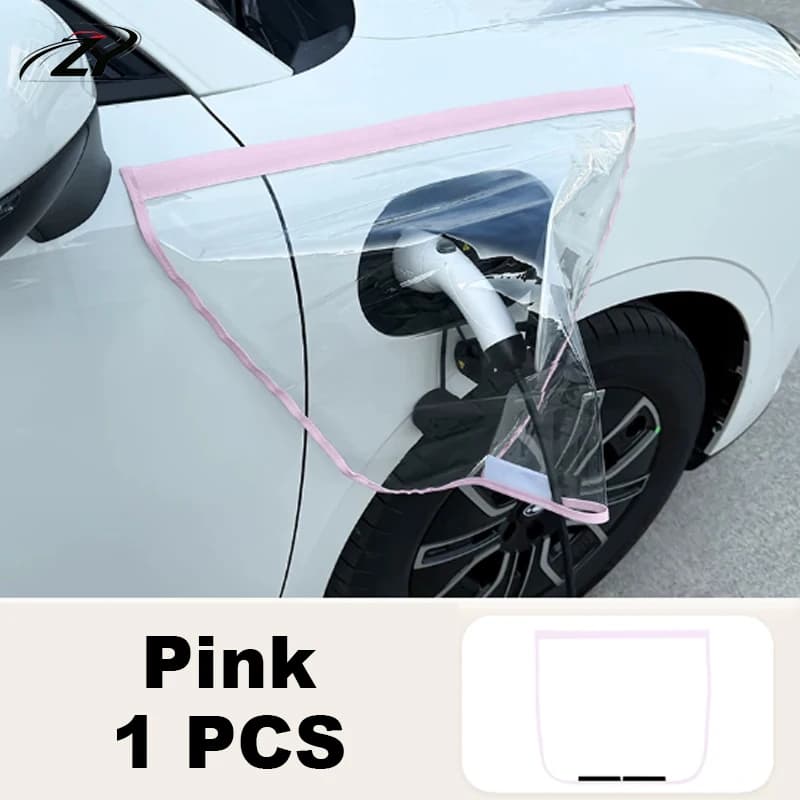 For GMW ORA 5 2026 2027 Car Magnetic Oxford Fabric EV Charging Port Rain Cover Waterproof Charger Plug Protector Accessories