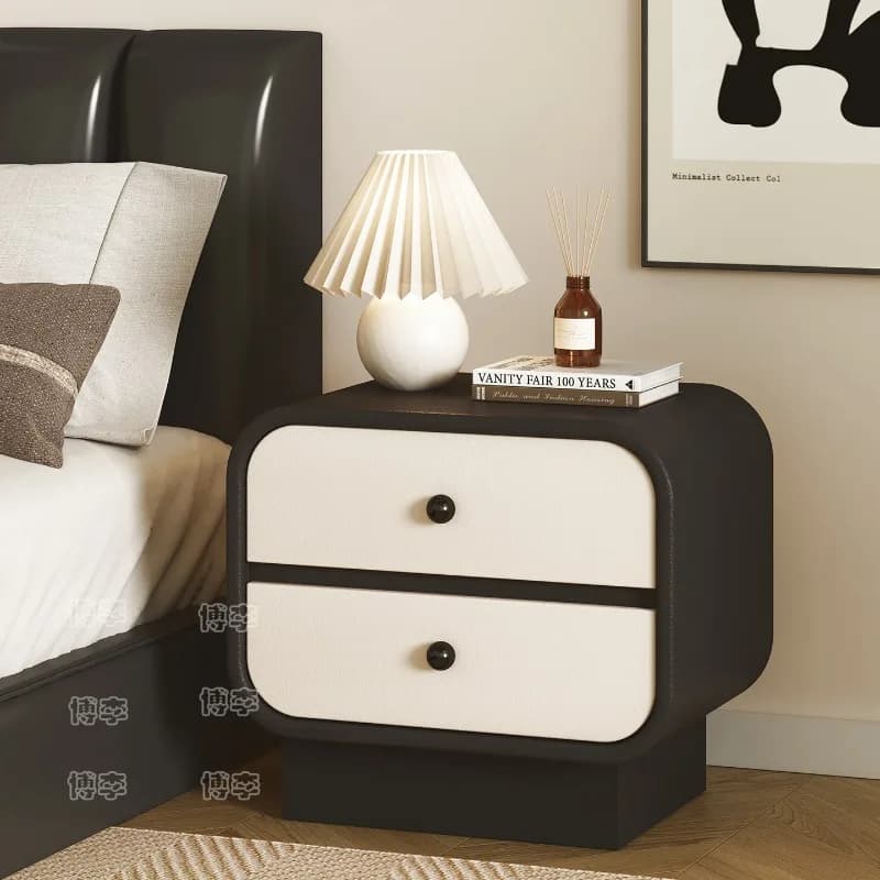 -+-Modern Low Bedside Table Organizer Bedroom Mobile Coffee Cabinets Drawers Luxury Nightstand Storage Criado Mudo Home Furnitur