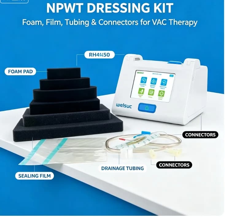 Negative Pressure Wound Therapy NPWT VAC Pump Promote Wound Healing Professional Wound Care Treatment Medical Equipment