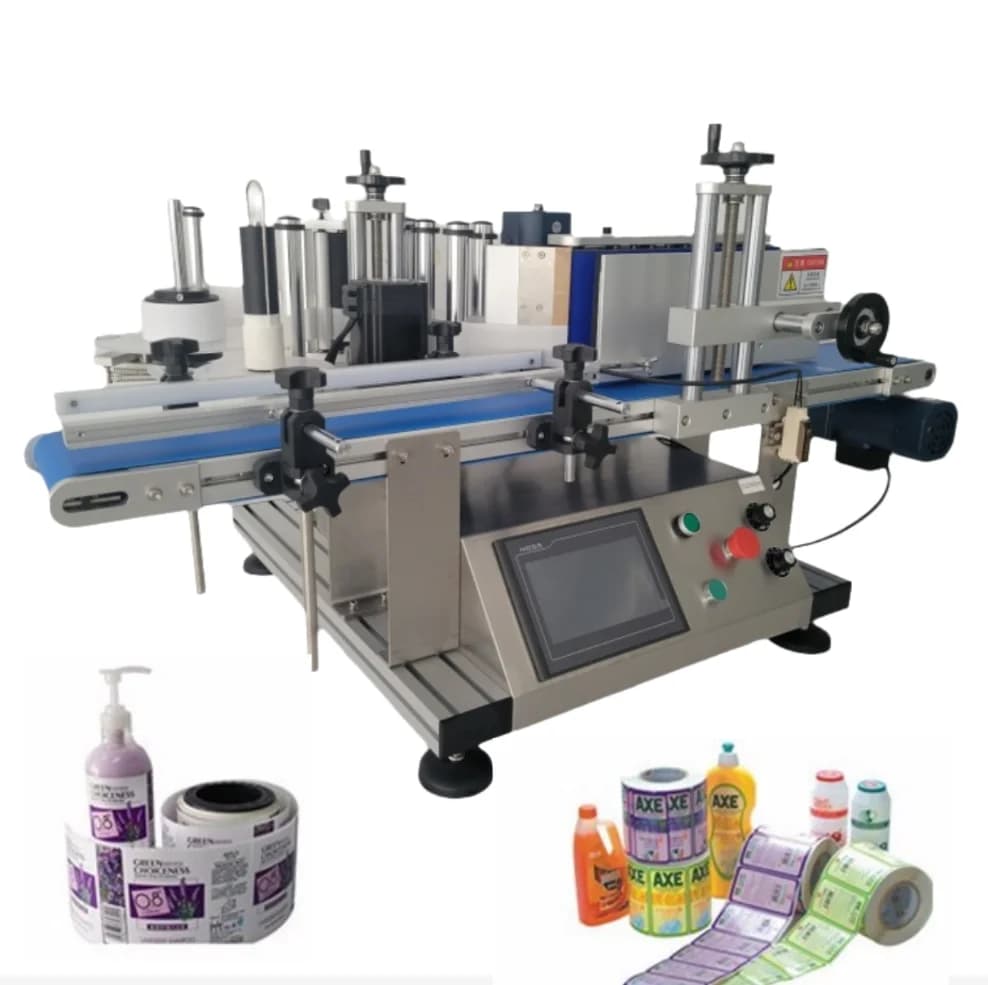 New Desktop Label Applicator Vial Glass Jar Labeling Machine Round Essential Oil Bottle Labeling Sticker Machine
