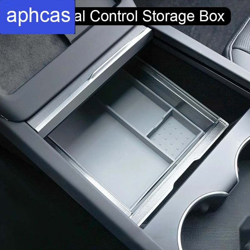 2 in 1 Center Console Organizer Tray For Tesla Model Y Juniper Model 3 Highland 2026 Armrest storage box Non-slip Accessories