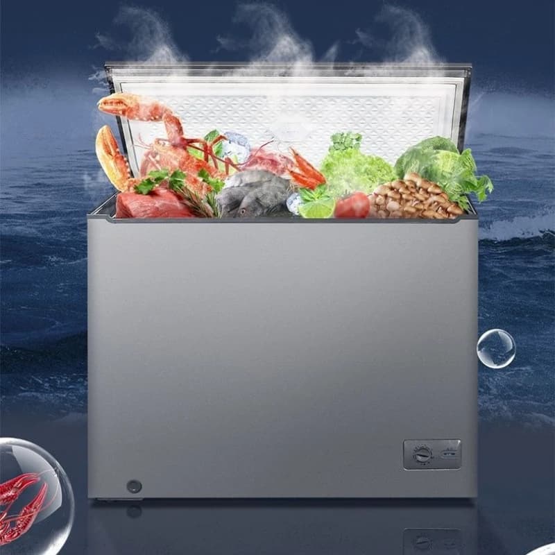 Copper tube refrigeration stainless steel bile, single temperature horizontal freezer, first-class energy-saving refrigeration