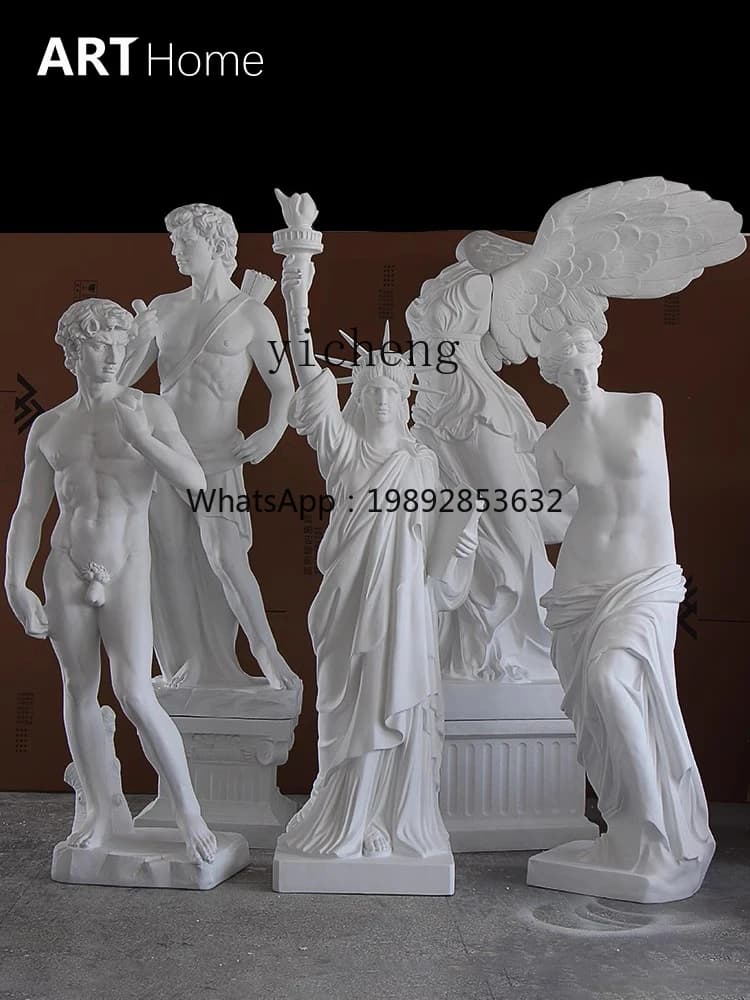 Free Muse Sculpture Victory Muse Ornament Imitation Gypsum Large Fiberglass Figure Statue
