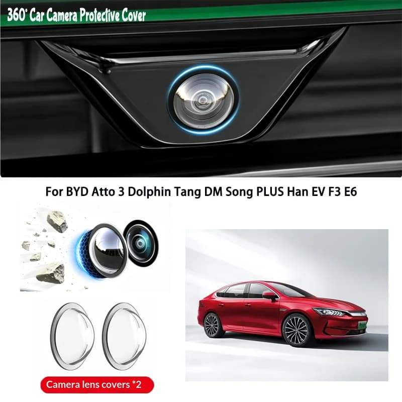 Car camera protective cover lens cover For BYD Atto 3 Dolphin Tang DM Song PLUS Han EV F3 E6