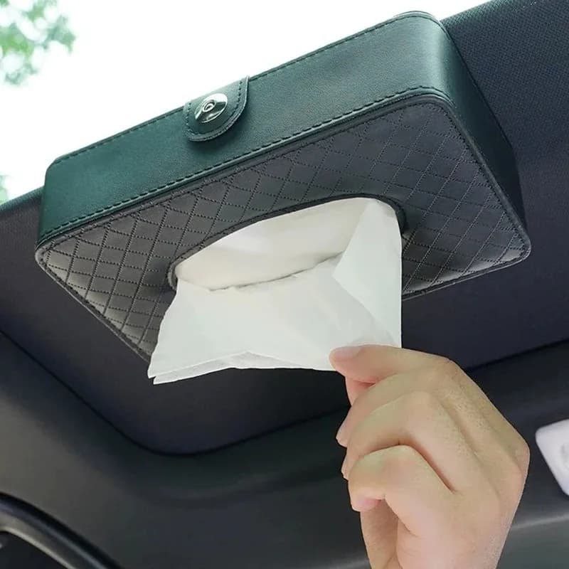 Creative Car Leather Napkin Holder Box General Tissue Box Chair Back Hanging Department Store
