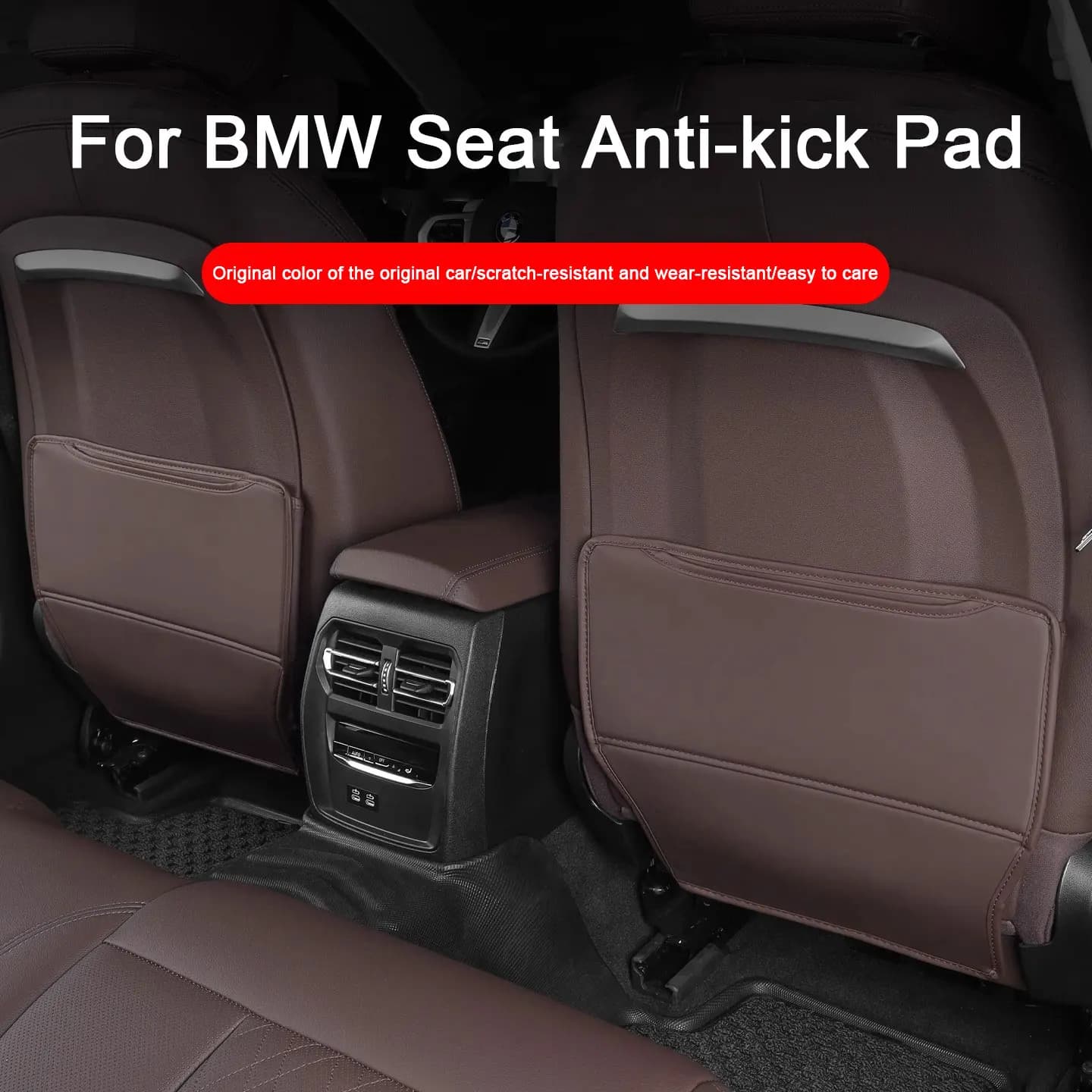 For BMW 3 5 6GT 7 Series X1 X2 X3 X4 X5 X6 X7 G20 G80 G28 G11 G12 G05 G06 G07 G60 G90 G68 G01 G02 Seat Back Anti-kick Pad Panel