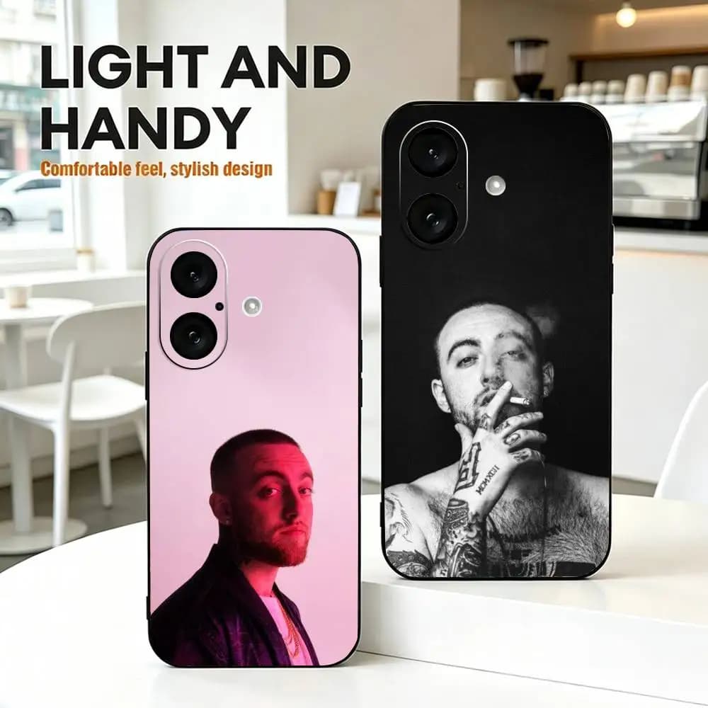 Mac Miller Rapper Honor  Phone Case For iPhone 17, 16,15,14,13,12,11 Plus,Pro Max, Others Soft Black Cover
